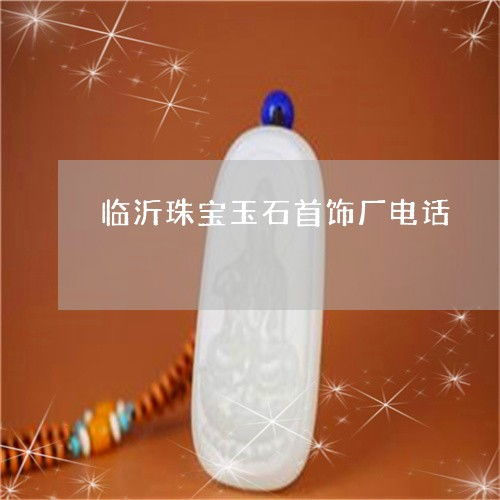 快速联系临沂珠宝玉石首饰厂 紧急与常规通讯指南